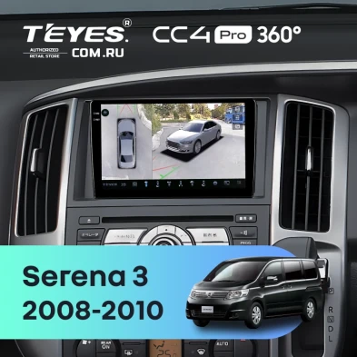 Штатная магнитола Teyes CC4 Pro 360 8/128 Nissan Serena 3 C25 (2008-2010)