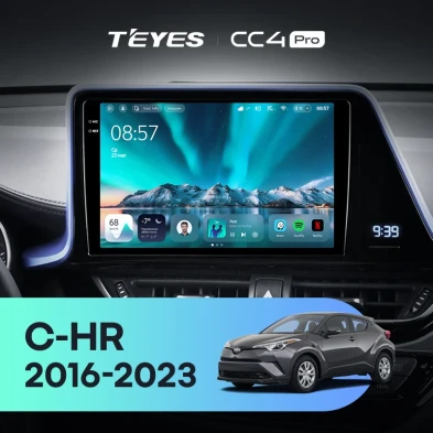 Штатная магнитола Teyes CC4 Pro 8/128 Toyota C-HR 1 (2016-2023) F2