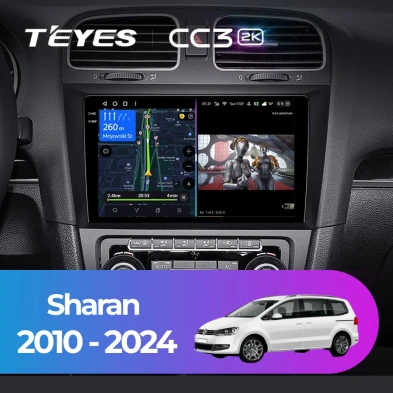 Штатная магнитола Teyes CC3 2K 4/32 Volkswagen Sharan (2010-2024)
