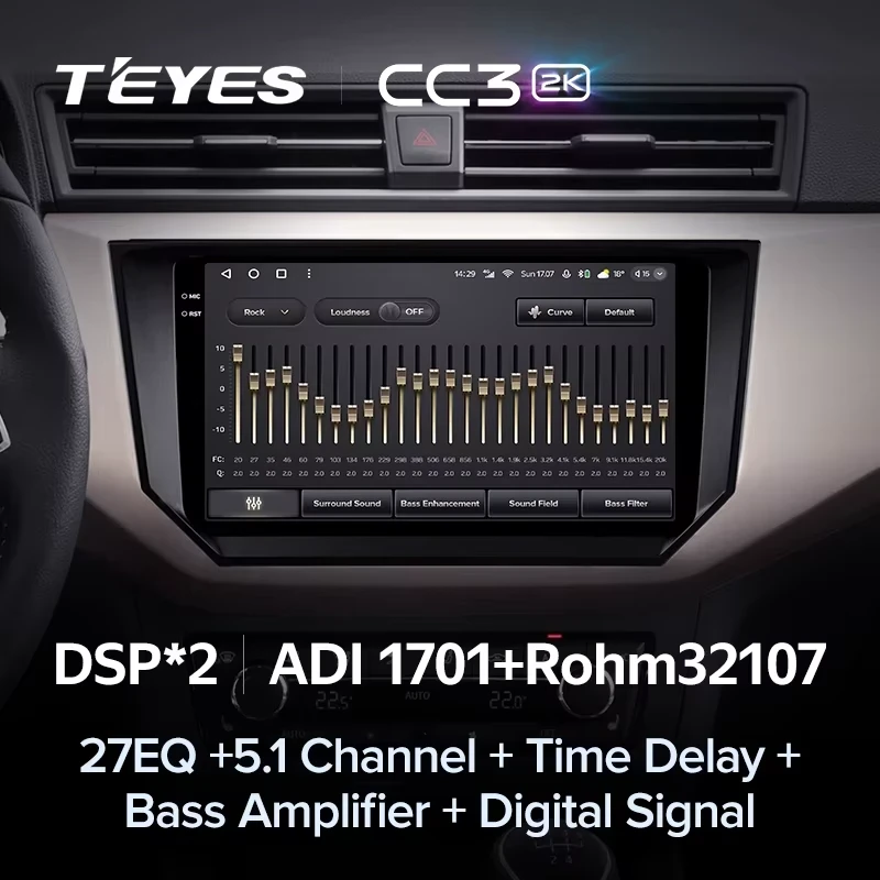 Штатная магнитола Teyes CC3 2K 4/64 Seat Ibiza (2017-2020)