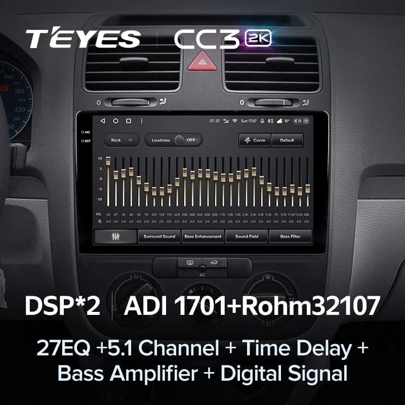 Штатная магнитола Teyes CC3 2K 6/128 Volkswagen Jetta 5 (2005-2010) F1