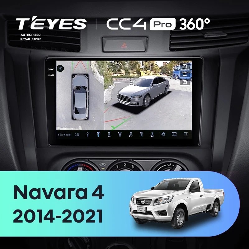 Штатная магнитола Teyes CC4 Pro 360 8/128 Nissan Navara D23 IV (2014-2021) Тип-B