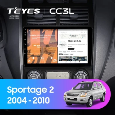 Штатная магнитола Teyes CC3L 4/64 Kia Sportage 2 (2004-2010) F2