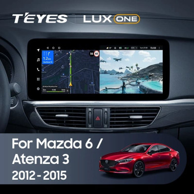 Штатная магнитола Teyes LUX ONE 4/64 Mazda 6 GJ (2012-2015) Тип-A