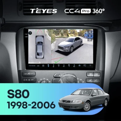 Штатная магнитола Teyes CC4 Pro 360 12/256 Volvo S80 1 (1998-2006)