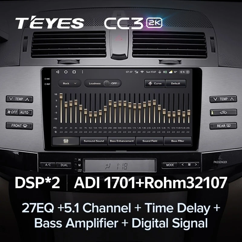 Штатная магнитола Teyes CC3 2K 360 6/128 Toyota Mark X X120 (2004-2009) Правый руль