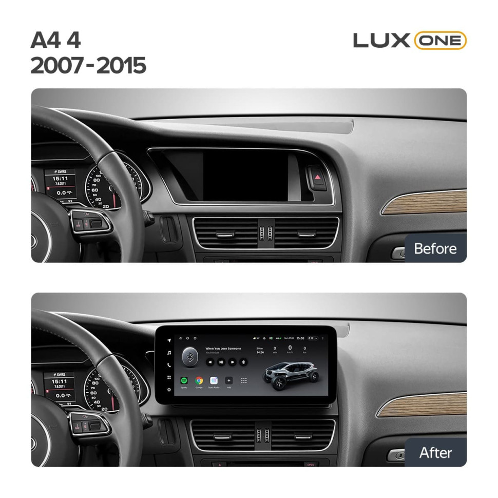 Переходная рамка Audi A4 4 B8 (2007-2015) Тип-B (12,3")