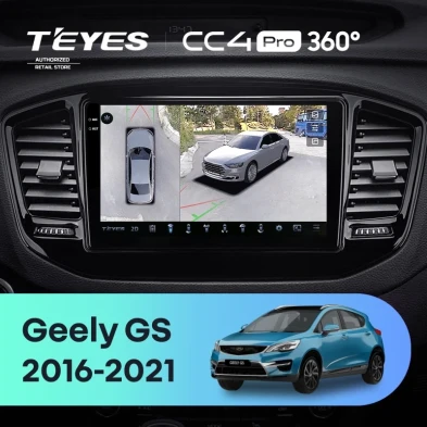 Штатная магнитола Teyes CC4 Pro 360 12/256 Geely GS (2016-2021)