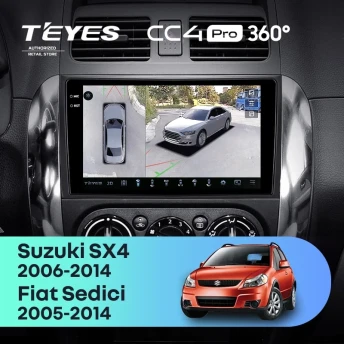 Штатная магнитола Teyes CC4 Pro 360 12/256 Suzuki SX4 1 (2006-2014)