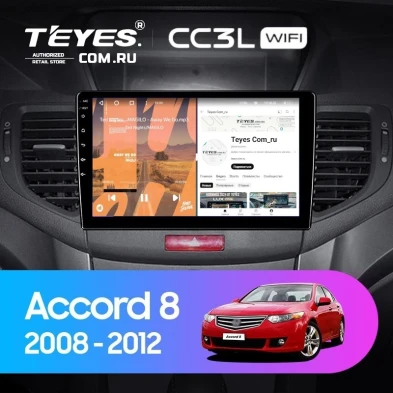 Штатная магнитола Teyes CC3L WiFi 2/32 Honda Accord 8 (2008-2012)