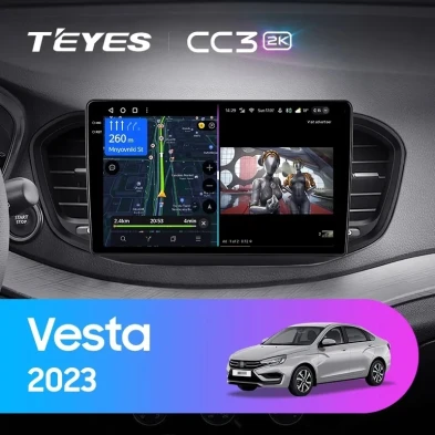 Штатная магнитола Teyes CC3 2K 4/32 Lada Vesta (2023-2026) F2 Тип-A