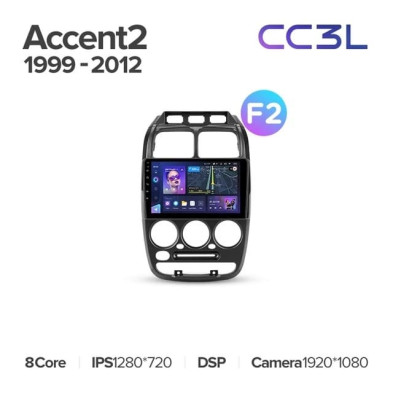 Штатная магнитола Teyes CC3L 4/32 Hyundai Accent II LC2 (1999-2012) F2