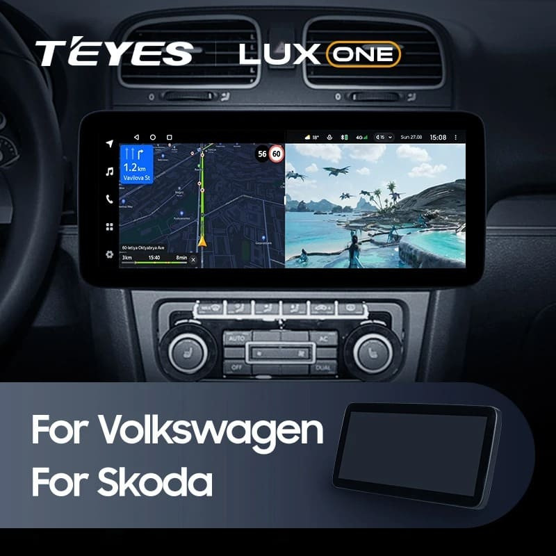 Штатная магнитола Teyes LUX ONE 4/64 Volkswagen Bora (2008-2012)