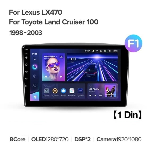 Штатная магнитола Teyes CC3L 4/32 Toyota Land Cruiser 100 (1998-2003) F1