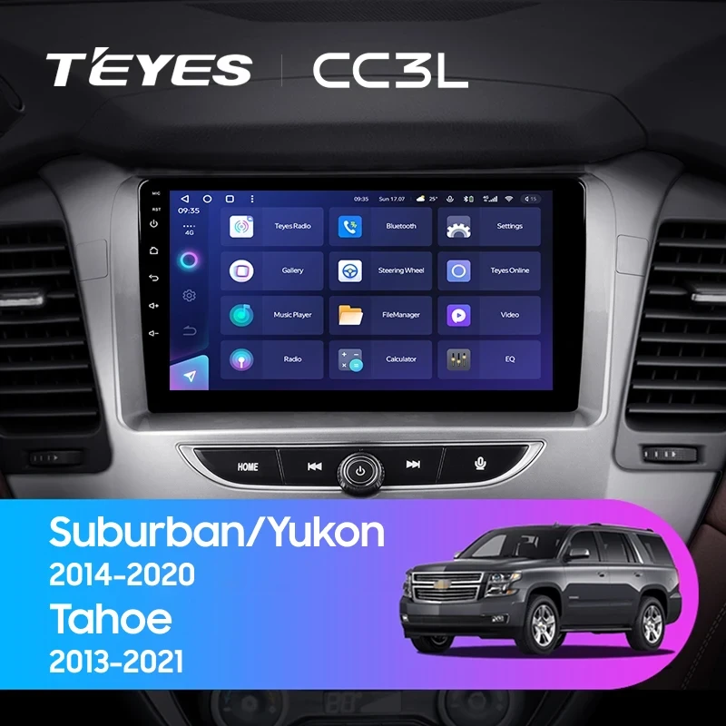 Штатная магнитола Teyes CC3L 4/64 Chevrolet Tahoe K2UC (2013-2021)