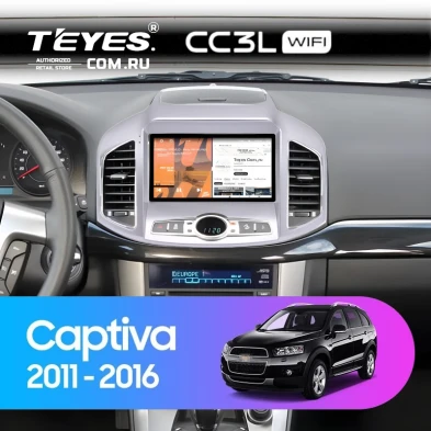 Штатная магнитола Teyes CC3L WiFi 2/32 Chevrolet Captiva 1 C140 (2011-2016) F2