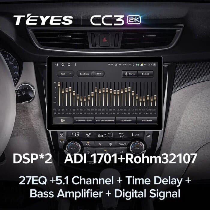 Штатная магнитола Teyes CC3 2K 4/32 Nissan X-Trail 3 T32 (2013-2021) F2 Тип-AВ (13")