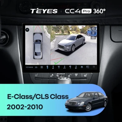 Штатная магнитола Teyes CC4 Pro 360 8/128 Mercedes-Benz E-Class S211 W211 CLS-Class C219 (2002-2010) (11")