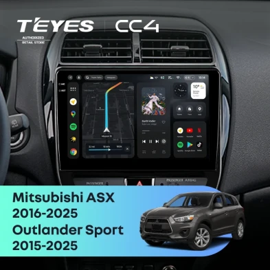 Штатная магнитола Teyes CC4 8/128 Mitsubishi ASX (2016-2026) F2