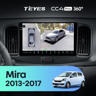 Штатная магнитола Teyes CC4 Pro 360 8/128 Daihatsu Mira eS (2013-2017)