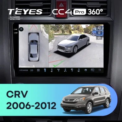 Штатная магнитола Teyes CC4 Pro 360 8/128 Honda CR-V 3 RE (2006-2012)