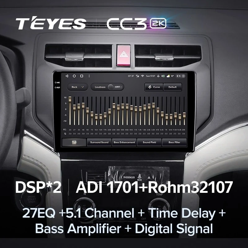 Штатная магнитола Teyes CC3 2K 360 6/128 Toyota Rush (2017-2020)