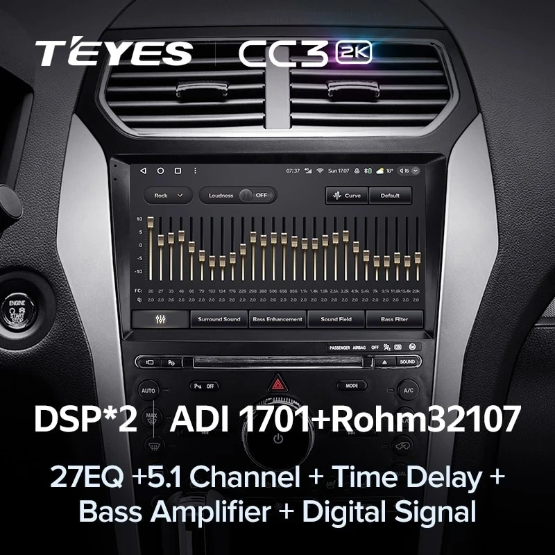 Штатная магнитола Teyes CC3 2K 4/32 Ford Explorer 5 (2011-2019) Тип-A