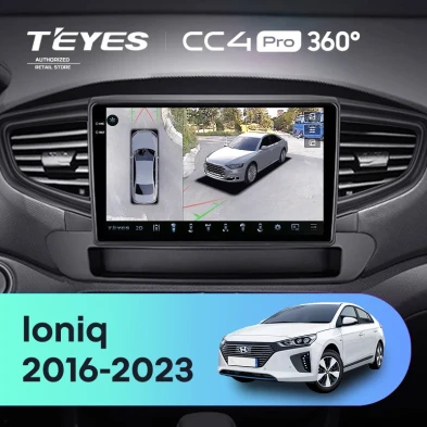Штатная магнитола Teyes CC4 Pro 360 12/256 Hyundai Ioniq AE (2016-2023) Тип-B