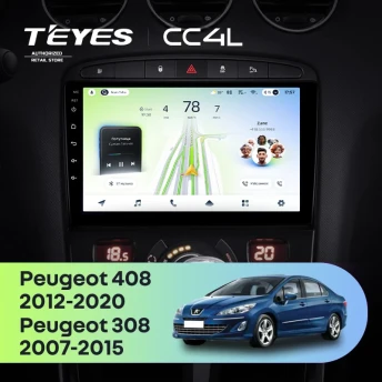 Штатная магнитола Teyes CC4L 6/64 Peugeot 308 (2007-2015)