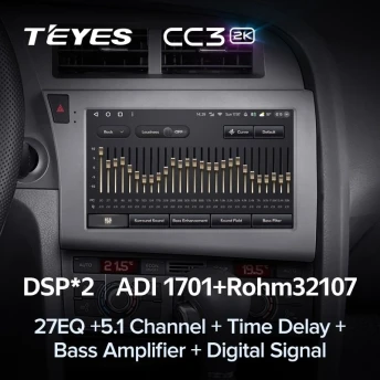 Штатная магнитола Teyes CC3 2K 6/128 Audi A6 C6 (2004-2011)