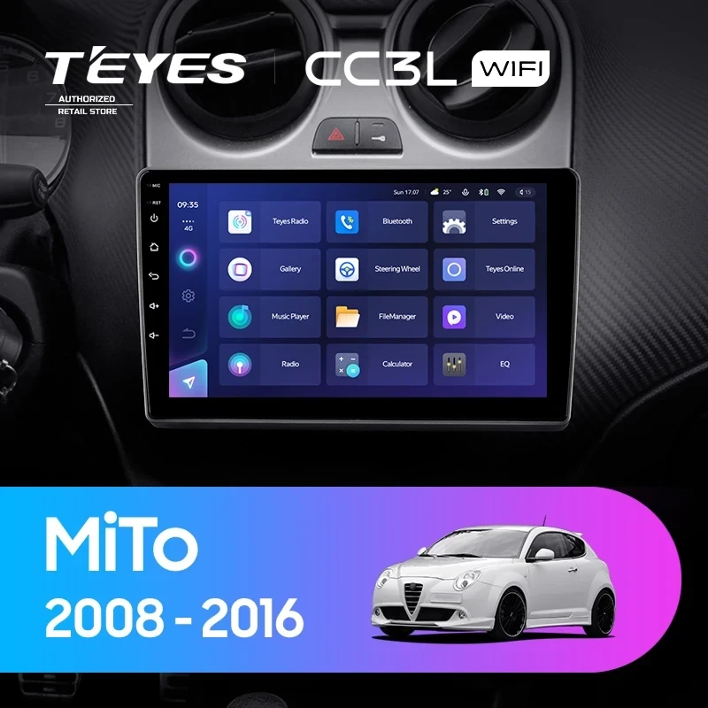 Штатная магнитола Teyes CC3L WiFi 2/32 Alfa Romeo MiTo 955 (2008-2016)