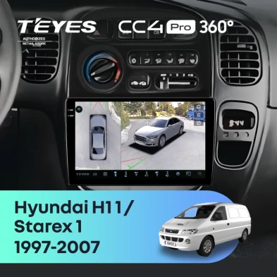 Штатная магнитола Teyes CC4 Pro 360 8/128 Hyundai Starex 1 (1997-2007)