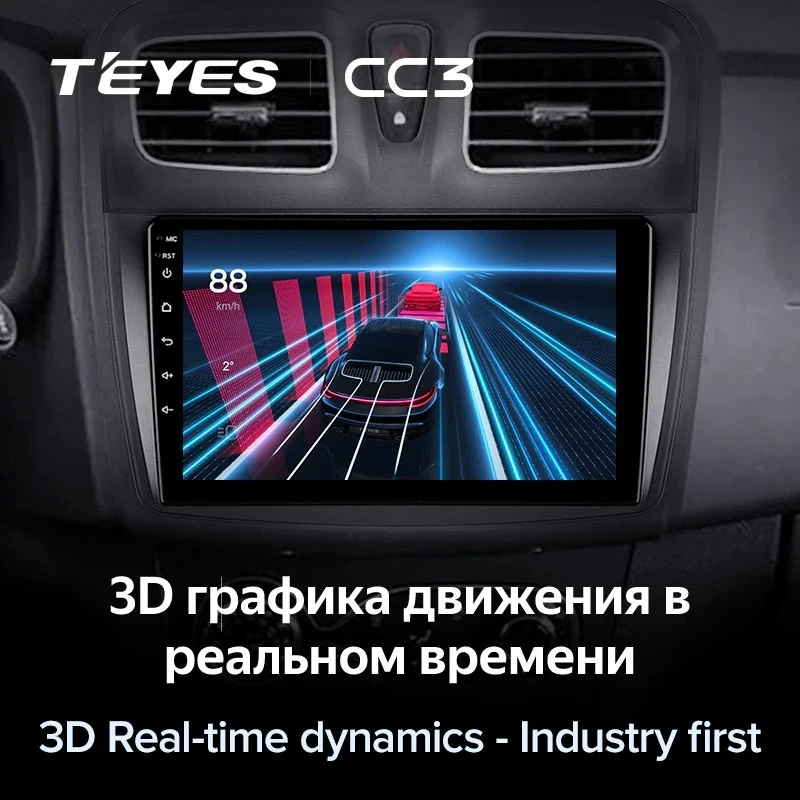 Штатная магнитола Teyes CC3 4/32 Renault Sandero 2 (2013-2022) F2