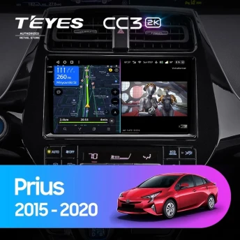 Штатная магнитола Teyes CC3 2K 4/64 Toyota Prius XW50 (2015-2020)