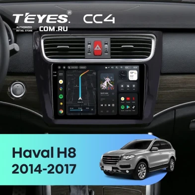 Штатная магнитола Teyes CC4 8/128 Haval H8 (2014-2017)