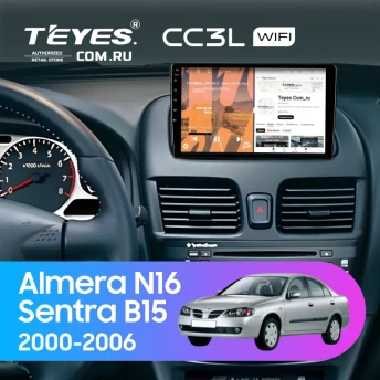 Штатная магнитола Teyes CC3L WiFi 2/32 Nissan Almera N16 (2000-2006)