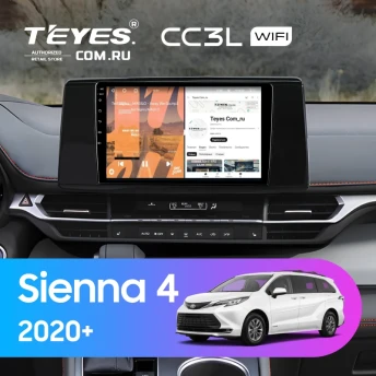 Штатная магнитола Teyes CC3L WiFi 2/32 Toyota Sienna 4 (2020-2026)