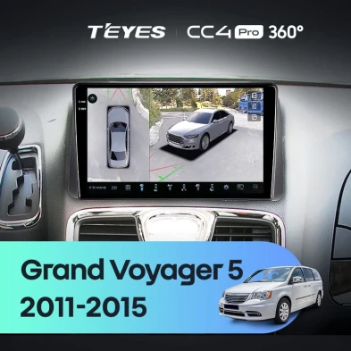 Штатная магнитола Teyes CC4 Pro 360 8/128 Chrysler Grand Voyager 5 (2011-2015)