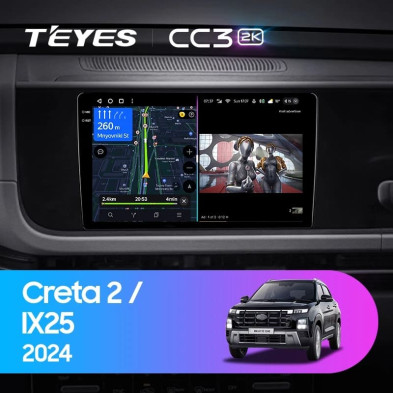 Штатная магнитола Teyes CC3 2K 6/128 Hyundai Creta 2 IX25 (2024-2026)