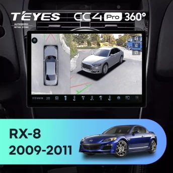 Штатная магнитола Teyes CC4 Pro 360 8/128 Mazda RX-8 SE (2009-2011) (13")