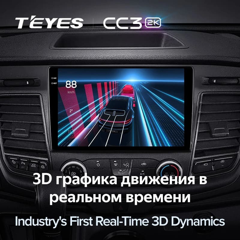 Штатная магнитола Teyes CC3 2K 4/64 Ford Transit 350 (2020-2021)