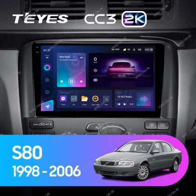 Штатная магнитола Teyes CC3 2K 6/128 Volvo S80 1 (1998-2006)