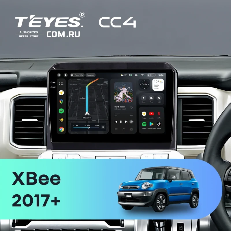 Штатная магнитола Teyes CC4 6/64 Suzuki XBee (2017-2025) Тип-A
