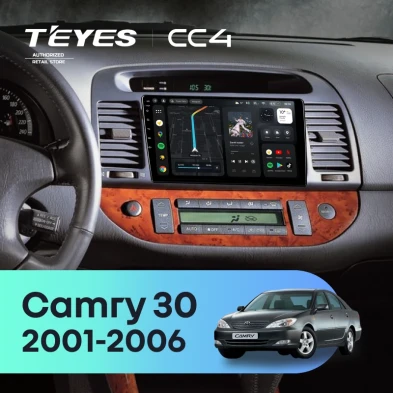 Штатная магнитола Teyes CC4 6/64 Toyota Camry 5 XV 30 (2001-2006) (черная)