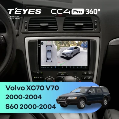 Штатная магнитола Teyes CC4 Pro 360 12/256 Volvo XC70 V70 (2000-2004)