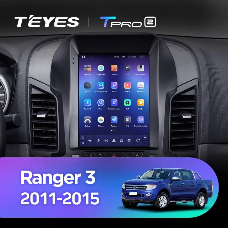 Штатная магнитола Tesla style Teyes TPRO 2 3/32 Ford Ranger 3 (2011-2015)
