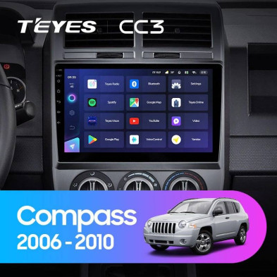 Штатная магнитола Teyes CC3 4/32 Jeep Compass 1 MK (2006-2010)