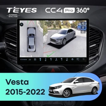 Штатная магнитола Teyes CC4 Pro 360 8/128 Lada Vesta Cross Sport (2015-2022) F1 (13")