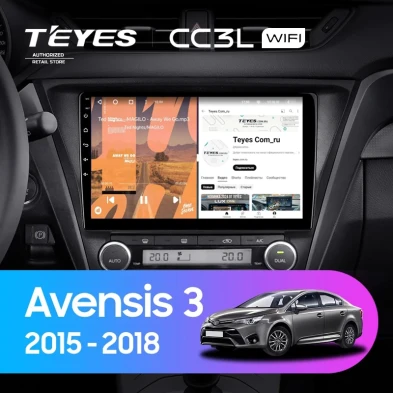Штатная магнитола Teyes CC3L WiFi 2/32 Toyota Avensis 3 (2015-2018) F2