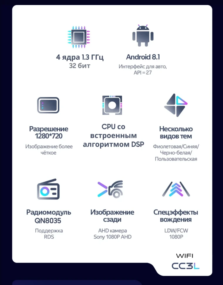 Штатная магнитола Teyes CC3L WiFi 2/32 Toyota Avensis 3 (2015-2018) F2